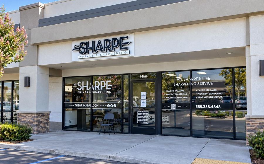 The Mr. Sharpe storefront in Fresno